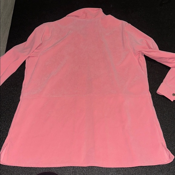 Liz Claiborne Crazy Horse Pink Blouse/overcoat - Picture 9 of 9